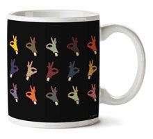 Art Hediye Okey Tamam İki Tarafı Baskılı Kupa Bardak