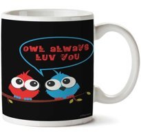 Art Hediye Owl Always Luv You İki Tarafı Baskılı Kupa Bardak
