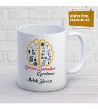 Mekstore İsim Yazılı Görsel Sanatlar Öğretmenliği Kupa
