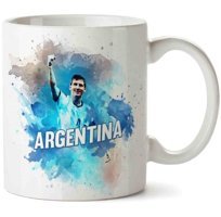 Art Hediye Argentina Messi İki Tarafı Baskılı Kupa Bardak