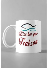 Hediyexpres Bize Her Yer Trabzon Tasarımlı Kupa Bardak