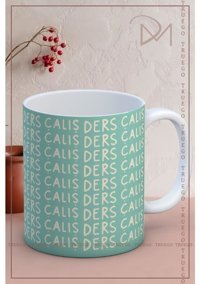 Truego Baskılı Kupa Bardak Seramik Mug - Ders Çalış