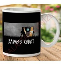 Art Hediye 1-678 Badass Robot İki Tarafı Baskılı Kupa Bardak