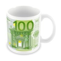 Sendealgelsin 100 Euro Tasarım Porselen Kupa Bardak
