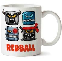 Art Hediye Redball İki Tarafı Baskılı Kupa Bardak