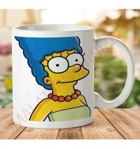 Art Hediye Marge Sımpsons İki Tarafı Baskılı Kupa Bardak