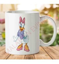 Art Hediye Daisy-Duck-Png-Hd İki Tarafı Baskılı Kupa Bardak