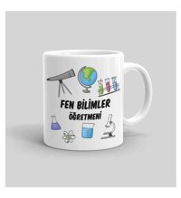 Mini Maker Kids Kişiye Özel Fen Öğretmeni Kupa Bardak