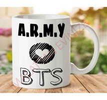 Art Hediye Army Kalp Bts İki Tarafı Baskılı Kupa Bardak