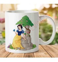 Art Hediye Snow-White-Png-File İki Tarafı Baskılı Kupa Bardak