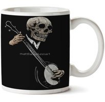 Art Hediye Kuru Kafa Müzik İki Tarafı Baskılı Kupa Bardak