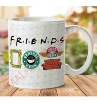 Art Hediye Friends Semboller İki Tarafı Baskılı Kupa Bardak