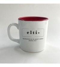 Mor Mürekkep Elti Baskılı Kırmızı Multi Kupa