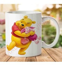 Art Hediye Winnie-The-Pooh-Png İki Tarafı Baskılı Kupa Bardak
