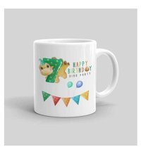 Mini Maker Kids Dino 7Yaş Doğum Günü Kişiye Özel Kupa Bardak