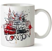 Art Hediye London İki Tarafı Baskılı Kupa Bardak