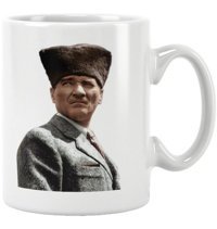 Qoeuyl Boutique Atatürk Baskılı Özel Kupa Bardak No:3