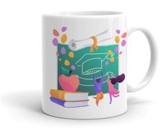 Mini Maker Kids Öğretmen11 Desenli Kişiye Özel Kupa Bardak
