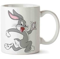 Art Hediye Bugs Bunny Telefon İki Tarafı Baskılı Kupa Bardak