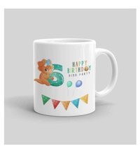 Mini Maker Kids Dino 6Yaş Doğum Günü Kişiye Özel Kupa Bardak