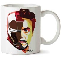 Art Hediye Tony Stark Iron Man İki Tarafı Baskılı Kupa Bardak