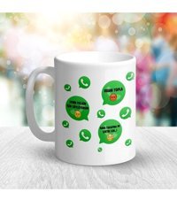 Bk Kişiye Özel Whatsapp Anne Mesajlı Beyaz Kupa Bardak - 3