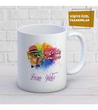 Mekstore İsime Özel İngilizce Öğretmen Kupa