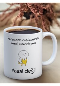 Truego Baskılı Kupa Bardak Seramik Mug - Yasal Değil