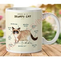 Art Hediye 1-253 Grumpu Cad İki Tarafı Baskılı Kupa Bardak