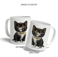 Kreatif Kupa Kişiye Özel Kupa- Kedi Tasarımıyla
