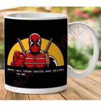 Art Hediye Deadpool Zero Wing İki Tarafı Baskılı Kupa Bardak