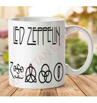 Art Hediye 1-1127 Led Zeppelin İki Tarafı Baskılı Kupa Bardak