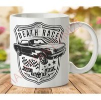 Art Hediye 1-125 Death Race İki Tarafı Baskılı Kupa Bardak