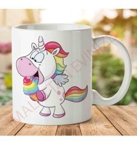 Art Hediye 1-1260 Unicorn Bebe İki Tarafı Baskılı Kupa Bardak