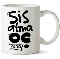 Art Hediye Sis Atma O İki Tarafı Baskılı Kupa Bardak