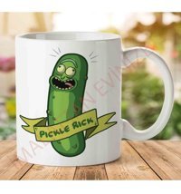 Art Hediye Pickle Rick İki Tarafı Baskılı Kupa Bardak