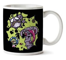 Art Hediye Pokemon Team Rocket İki Tarafı Baskılı Kupa Bardak