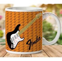 Art Hediye 1-152 Fender Renkli İki Tarafı Baskılı Kupa Bardak