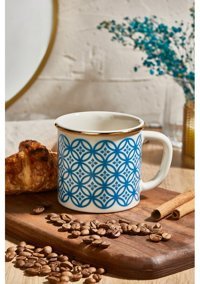 Guvenlipazar Porselen Kupa Turkuaz 230 ml.