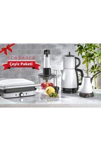 Schafer Mega Elektro 4'lü Elektronik Çeyiz Seti Gri