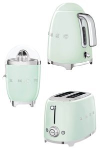 Smeg 3'lü Elektronik Çeyiz Seti Pastel Yeşil