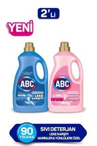 Abc Renkliler İçin 100 Yıkama Sıvı Deterjan 2x2.7 lt