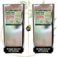 Baştan Yöresel Soğuk Sıkım Organik Polifenolsüz Teneke Sızma Zeytinyağı 2 x 5 lt