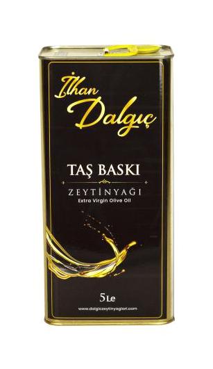 İlhan Dalgıç Organik Polifenolsüz Taş Baskı Teneke Sızma Zeytinyağı 1 lt