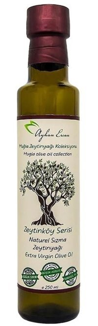 Ayhan Ercan Zeytinköy Serisi Soğuk Sıkım Organik Polifenolsüz Cam Sızma Zeytinyağı 250 ml