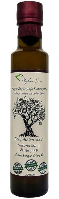 Ayhan Ercan Gökçebelen Serisi Soğuk Sıkım Organik Polifenolsüz Cam Sızma Zeytinyağı 250 ml