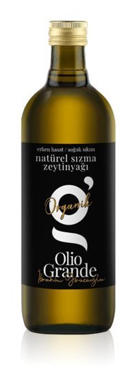 Olio Grande Soğuk Sıkım Organik Polifenolsüz Cam Sızma Zeytinyağı 500 ml
