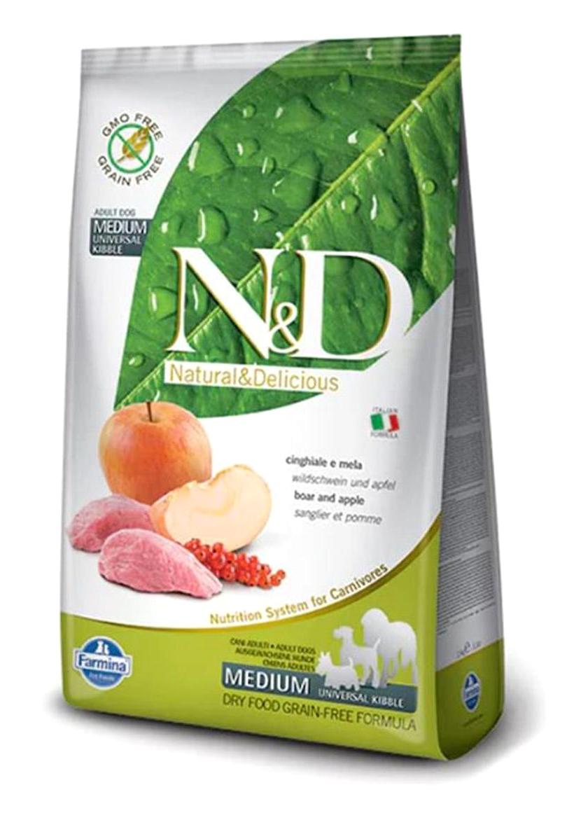 N&d Domuzlu-Elma Büyük ve Orta Irk Yetişkin Kuru Köpek Maması 2.5 kg