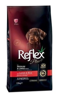Reflex Plus Kuzu Etli Büyük ve Orta Irk Yavru Kuru Köpek Maması 18 kg