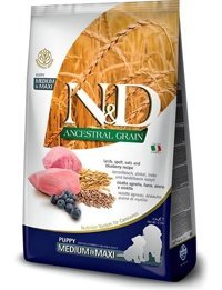 N&d Ancestral Grain Kuzu-Yaban Mersinı Büyük ve Orta Irk Yavru Kuru Köpek Maması 2.5 kg